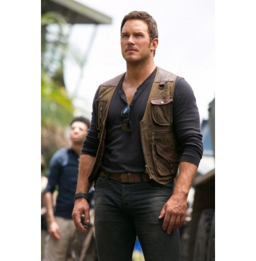 Jurassic World Film - Chris Pratt Brown Vest